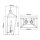 Wandlampe Metall E14 H: 43,1 cm in Messing Antik TARIN