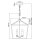 Pendelleuchte Metall E14 40,5 cm breit H: max. 216,9 cm