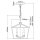 Pendelleuchte Metall B: 33 cm H: max. 202,2 cm E14
