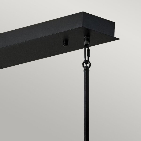 LED Hängeleuchte Schwarz Gold 113 cm lang 3000 K verstellbar