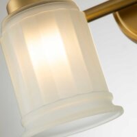 Wandlampe Bad LED G9 IP44 35,7 cm breit Metall Glas...