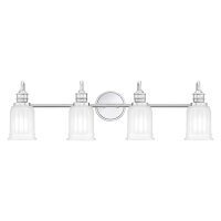 Badezimmerlampe Wand Chrom Weiß B: 81,3 cm IP44 G9 LED