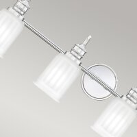 Badezimmerlampe Wand Chrom Weiß B: 81,3 cm IP44 G9 LED