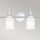Badezimmerlampe Wand Chrom Weiß B: 81,3 cm IP44 G9 LED