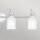 Badezimmerlampe Wand Chrom Weiß B: 81,3 cm IP44 G9 LED