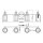 Badezimmerlampe Wand Chrom Weiß B: 81,3 cm IP44 G9 LED