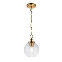 H&auml;ngelampe Metall Glas rund D: 21,6 cm H: max. 196,9...