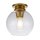 Deckenlampe Glas Kugel Schirm Ø 21,6 cm in Messing brüniert