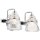 Badezimmerleuchte LED G9 IP44 B: 33,6 cm Metall Glas in Chrom