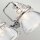 Badezimmerlampe Spiegel Metall Glas 55,9 cm breit IP44 G9 LED