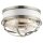 Deckenleuchte Metall Glas D: 30,5 cm rund 2x E27