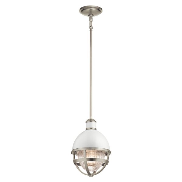 Hängelampe klein Ø 20,4 cm rund H: max. 135,9 cm Metall Glas