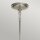 Hängelampe klein Ø 20,4 cm rund H: max. 135,9 cm Metall Glas