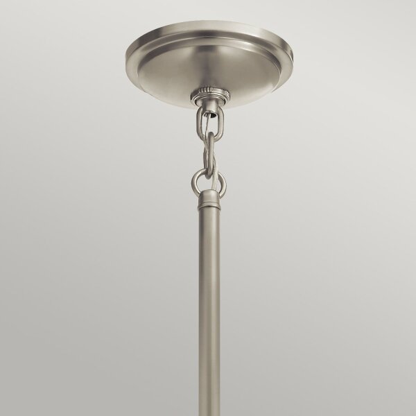 Hängelampe Metall Glas E27 D: 40,8 cm H: max. 166,5 cm