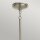 Hängelampe Metall Glas E27 D: 40,8 cm H: max. 166,5 cm