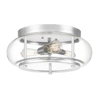Deckenlampe IP44 Bad rund Ø 40,6 cm 3x E27 Chrom