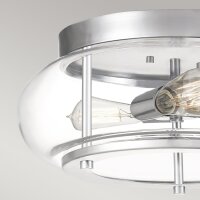 Deckenlampe IP44 Bad rund Ø 40,6 cm 3x E27 Chrom