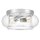 Deckenleuchte Metall Glas Ø 30,5 cm IP44 Chrom Bad