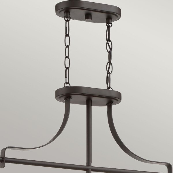 Hängeleuchte Vintage B: 96,5 cm höhenverstellbar in Bronze