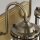 Badezimmerlampe Spiegel Metall Glas E27 IP44 54,3 cm breit
