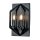 Wandlampe Schwarz Antik H: 30,5 cm 2x E14 Rustikal