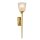 Wandleuchte Bad LED G9 IP44 50,6 cm hoch Messing Glas 3000 K