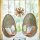 Hängelampe Metall Kristall in Gold brüniert Ø 55,9 cm groß