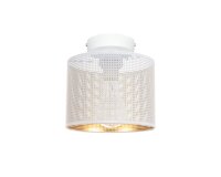 Runde Deckenlampe Metall E27 Ø20 cm in Weiß...