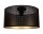 Loft Deckenleuchte Metall in Schwarz Gold E27 rund