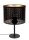 Kleine Tischleuchte Metall Schwarz Gold E27 30 cm Loft