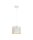 Pendelleuchte Metall Weiß Gold E27 rund Ø20 cm Loft
