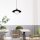 Pendelleuchte Glas Metall E27 Ø30 cm Schwarz blendarm