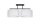 Deckenlampe Stoff blendarm Schwarz Weiß E27 L:70 cm