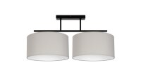 Blendarme Deckenlampe Stoff Schwarz Grau Weiß E27...