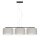Blendarme Pendelleuchte Stoff Schwarz Grau E27 L:100 cm
