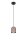 Runde Pendelleuchte Metall Schwarz Pink E27 Ø11 cm Loft