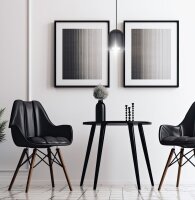 Runde Pendelleuchte Metall Schwarz E27 Ø11 cm Loft