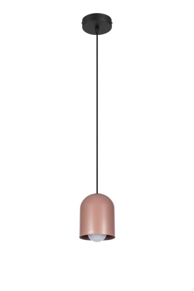 Runde Hängelampe Schwarz Cappuccino E27 Ø11 cm Loft