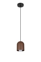 Runde Hängelampe Schwarz Braun E27 Ø11 cm Loft