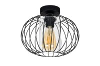 Deckenlampe Metall E27 rund Ø25 cm Schwarz Retro...