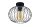 Deckenlampe Metall E27 rund Ø25 cm Schwarz Retro Design