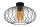 Deckenlampe E27 Ø34 cm Schwarz Honig blendarm Retro