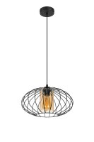 Blendarme Pendelleuchte Schwarz Honig Ø34 cm E27...