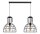 Schwarze Hängelampe Draht Metall 85 cm 2-flmg E27 Loft