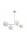 Goldene Deckenlampe Glaskugeln blendarm 4-flmg Metall