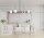 Große Hängelampe blendarm Glas Metall 85 cm E27 Schwarz
