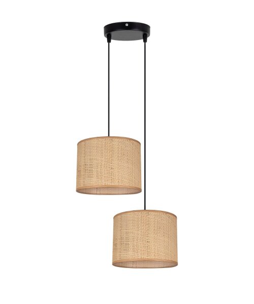Blendarme Pendelleuchte Rattan Braun E27 L:22 cm Modern