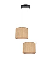 Blendarme Pendelleuchte Rattan Braun E27 L:22 cm Modern