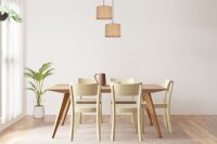 Blendarme Pendelleuchte Rattan Braun E27 L:22 cm Modern