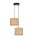 Blendarme Pendelleuchte Rattan Braun E27 L:22 cm Modern